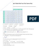 End of Year Test Grade3 Answers