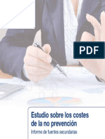 Informe Fuentes Secundarias Costes No Prevencion