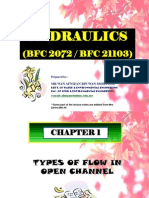 Chapter 1:types of Flow in Open Channel