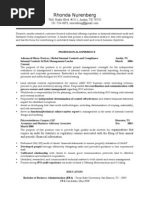 Rhonda Nurenberg Resume