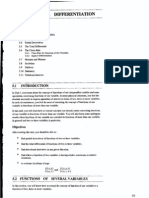 Unit Partial Differentiatiion: Several