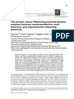 The Deviant Citizen: Measuring Potential Positive Relations Between Counterproductive Work Behaviour and Organizational Citizenship Behaviour