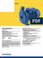 Centrifugal Pumps: Range of Performance Guarantee 2 Years Construction Characteristics