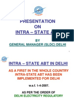 Presentation ON Intra - State Abt: BY General Manager (SLDC) Delhi