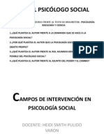 Rol Del Psicólogo Social y Elementos de Psicologia Social