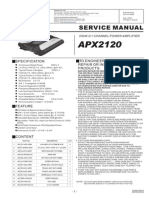 Service Manual: To Engineers in Charge of Repair or Inspection of Our Products: Specification