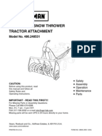 Craftsman 42" Snowblower Manual