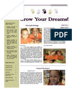 Grow Your Dreams!: Principals Message