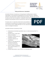 Static Reservoir Modelling and Reserves Calculation