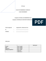 Assignment Cover Page Format