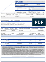 Security Bank Sample Loan App Form