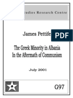 The Greek Minority in Albania in The Aftermath of Communism