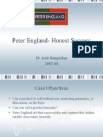 Case: Peter England - The Honest Shirt