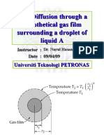 MT: Diffusion Through A Hypothetical Gas Film Surrounding A Droplet