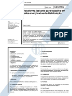 NBR 11855 - 91 (EB-2155) - Plataforma Isolante para Trabalho em Redes Energizadas de Distribuição - 5pag