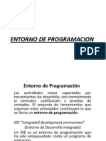 Presentacion de Entorno de Programacion