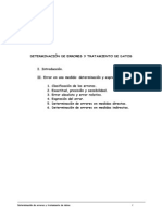 Determinación de Errores y Tratamiento de Datos