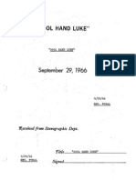 Cool Hand Luke (1967) Shooting Script