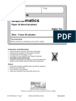 2012 Edexcel Higher A Paper 1