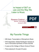 Science & Technology and Music by Rowena Guevara