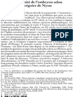 Mariette Canévet, L'Humanité de L'embryon Selon Grégoire de Nysse NRT 114-5 (1992) p.678-695