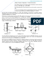 1 Lista - RM I Lei Hooke - Tração e Compressão PDF