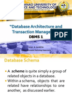 2.database Arckoiukhitecture. and Transaction Management