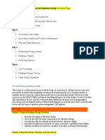 Proposed Outline For Physical Database Design by Wells Fargo Day 1