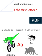 Alphabet and Animals: What's The First Letter?