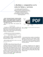 Ventajas Absolutas-Comparativas