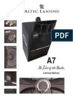 Altec Lansing Voice of The Theater A7 Manual