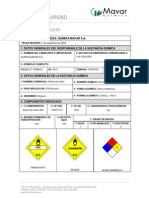 Hoja MSDS Nitrato de Calcio