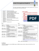 Malaysian Environmental, Occupational Health & Safety Law Training