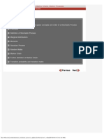 The Lecture Contains:: Module 1:concepts of Random Walks, Markov Chains, Markov Processes