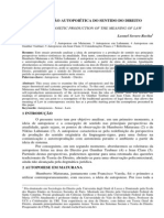 A Produção Autopoiética Do Sentido Do Direito - Leonel Severo Rocha