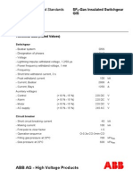 Technical Data and Standards SF: - Gas Insulated Switchgear GIS