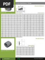 Product Specifications - Fittings: Eccentric Reducers