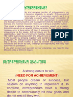 Entrepreneur Qualities