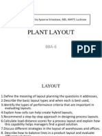 Plant Layout: Lecture Conducted by Apoorva Srivastava, ABS, AMITY, Lucknow