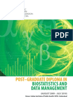 Post Graduate Diploma in Bio Statistics and Data Management