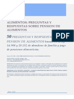 50 Preguntas y Respuestas Pension Alimentos