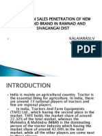 A Study On Sales Penetration of New Holland Brand in Ramnad and Sivagangai Dist Kalaiarasi.V VMM-997 MBA