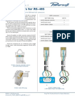 Powersoft TN001 RJ45WiringRS485 en v1.1