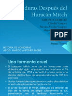 Honduras Después Del Huracán Mitch