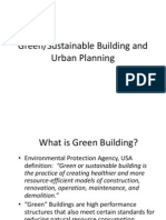 Green/Sustainable Building and Urban Planning