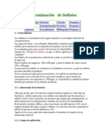 Determinación de Sulfatos en El Agua