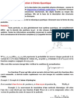 Chimie Quantique