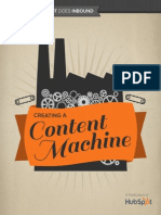 CREATING A CONTENT MACHINE How Hubspot Does Inbound Creating A Content Machine