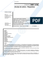 NBR 14788 - Valvulas de Esfera - Requisitos PDF