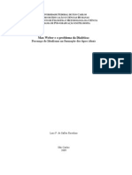 Max Weber e o Problema Da Dialética